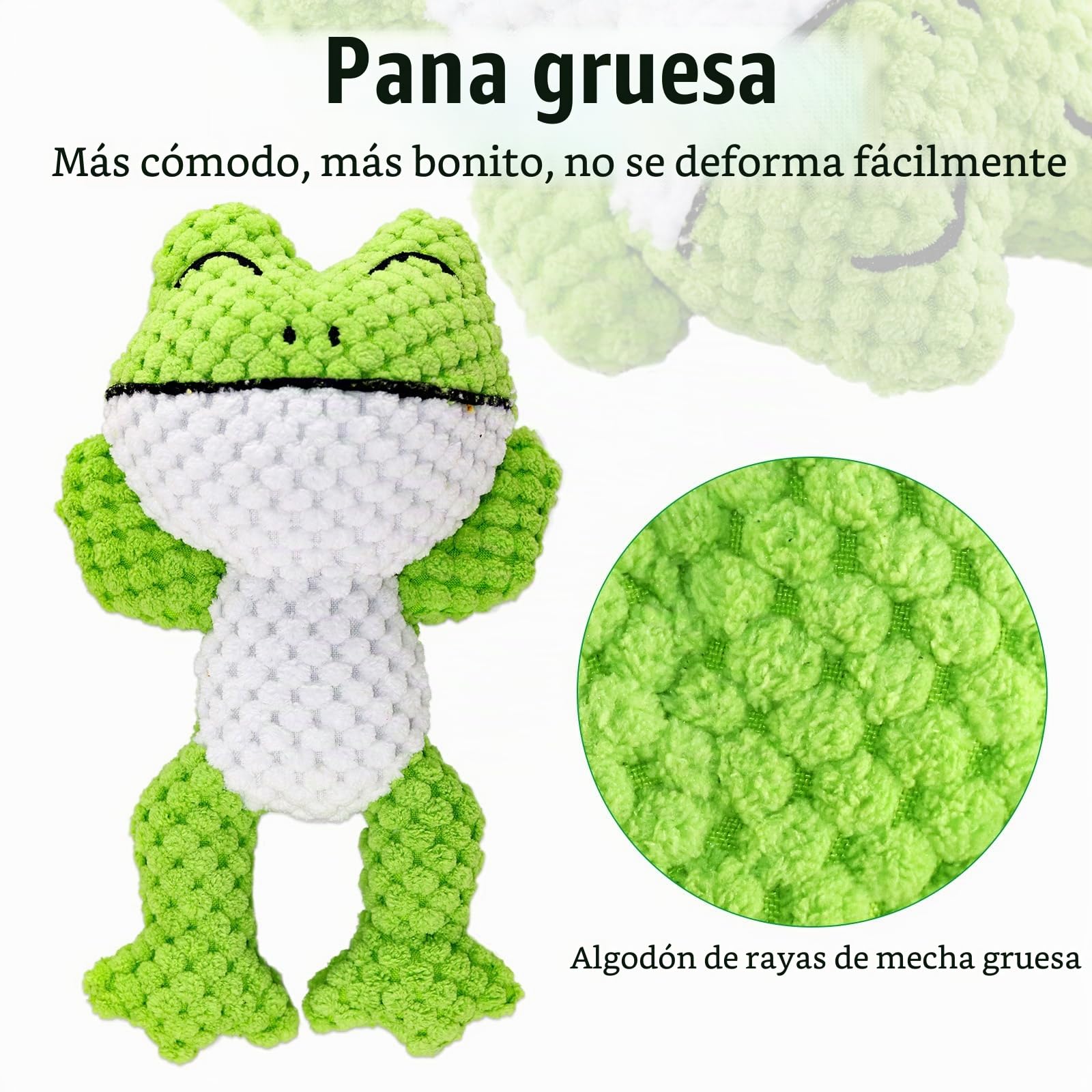 4 PCS Juguetes para Perro con Chirriador Squeaky, Lindos Interactivos Juguetes de Peluche Suave para Perros Pequeños para Aliviar el Aburrimiento, hasta 12 kg