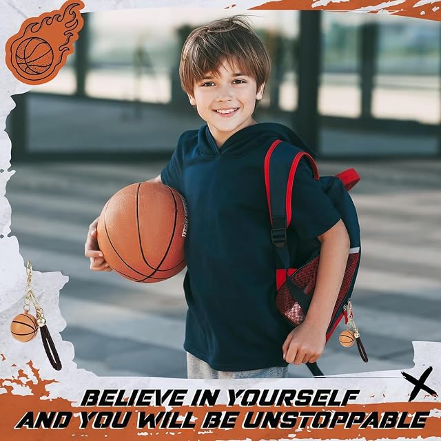 Foto 4 de 7 de MisFun Llavero Baloncesto, Llaveros Baloncesto Personalizados, Baloncesto Regalos Originales