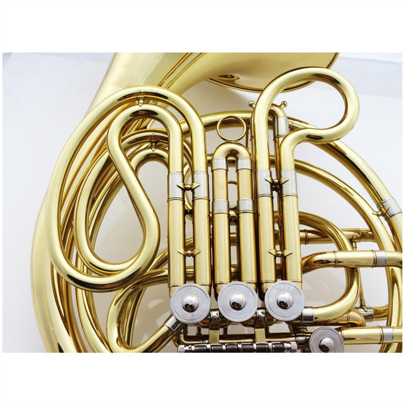 Amazon | 真鍮ラッカーゴールドフレンチホルンBフラットからFダブル