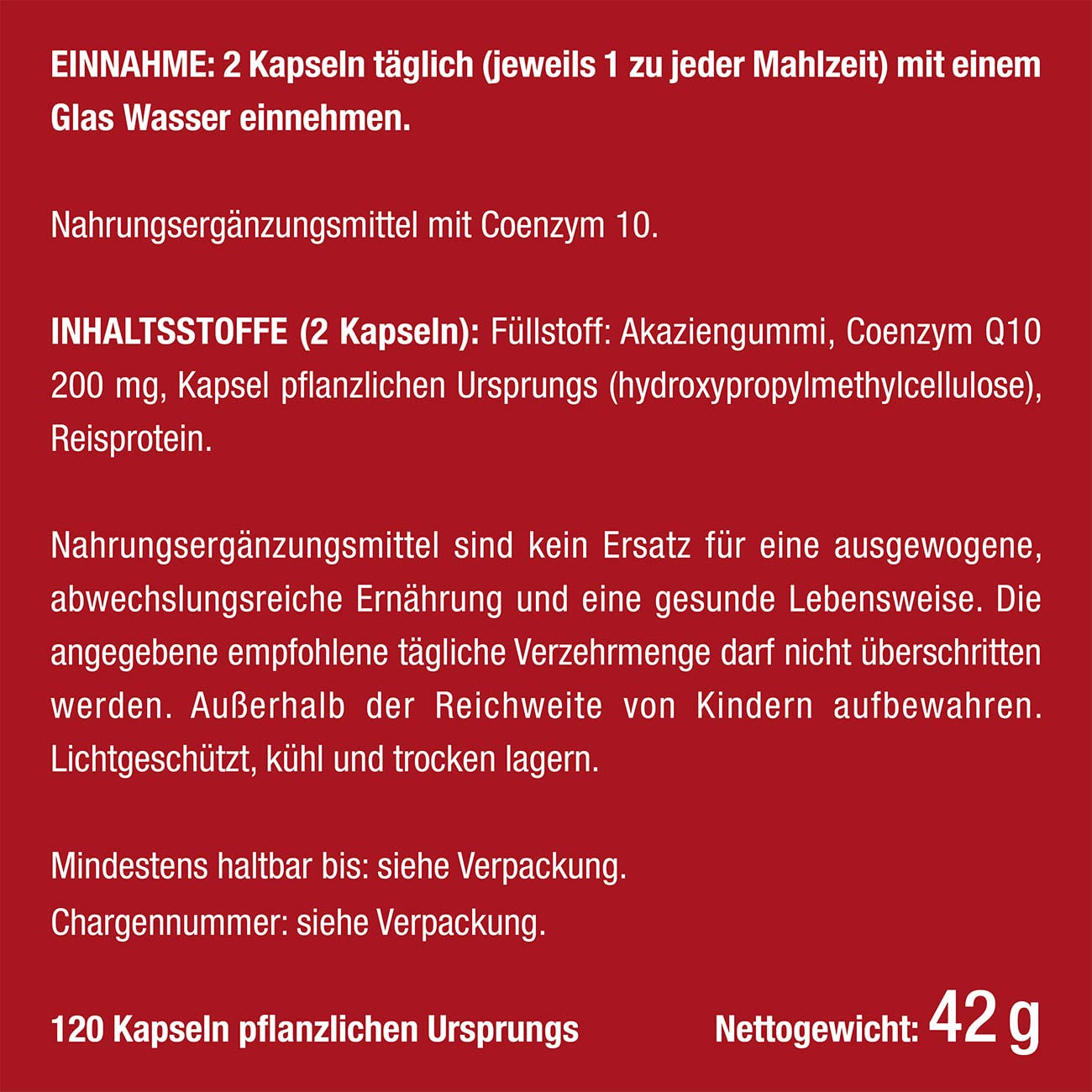 Coenzym Q10 200mg - 120 Vegane Kapseln - Aktive Form - Natürliches Q10 pflanzlicher Fermentation - Nutrimea - Premium Qualität (Packung mit 2)