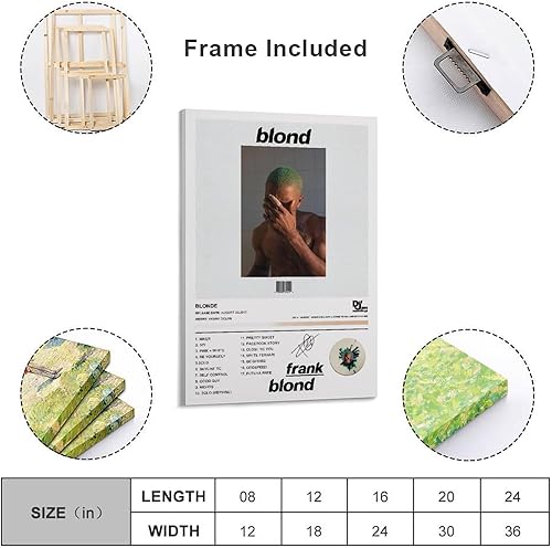 Miniatura 2 de BLONDE - Póster en lienzo para pared, para el hogar, baño, dormitorio, oficina, sala de estar, decoración de lienzo, marco de póster de 12 x 18