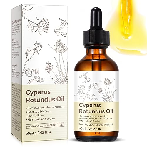 Aceite Cyperus Rotundus, aceite natural de Cyperus Rotundus para depilación, reduce el crecimiento del vello corporal, piel suave y depilación,