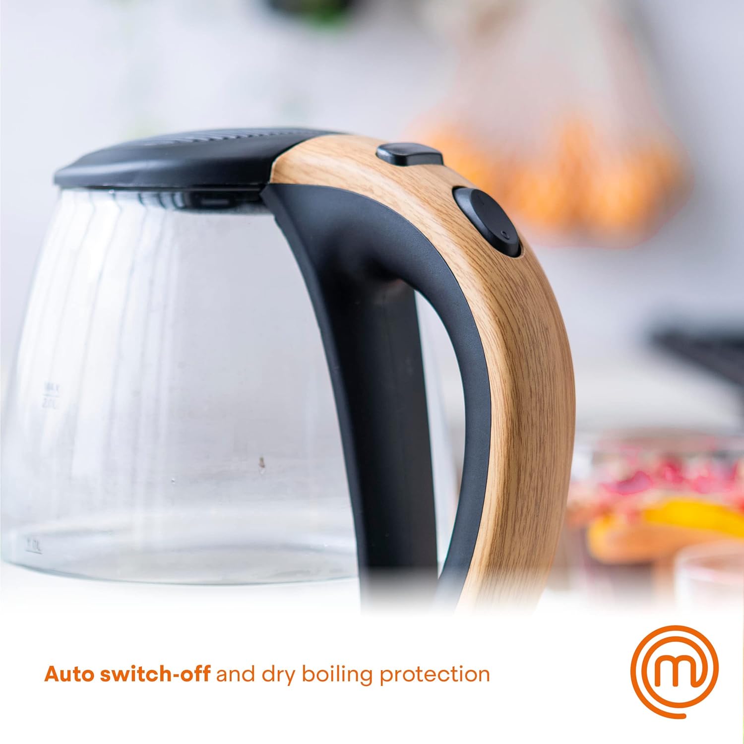 Kettle with auto switch-off and dry boiling protection