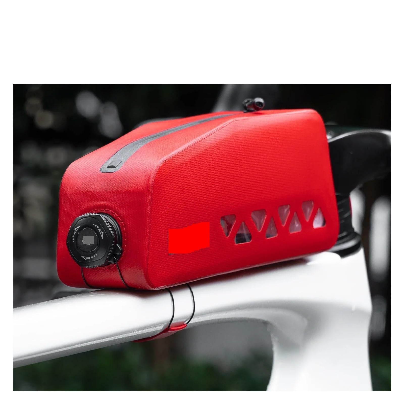 Compatible con Bolsa de Bicicleta, Tubo Superior Impermeable sin Costuras, Marco Frontal, triángulo Gran Capacidad, Ciclismo Carretera MTB(AS-142-BL)
