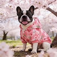 Vista 2 de KOOLTAIL Sudadera básica con capucha para perro, suave y cálido, con agujero para la correa y bolsillo, abrigo de invierno para mascotas, ropa