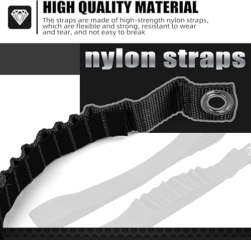 Miniatura 3 de NICECNC Correa de elevación de guardabarros negra de alta resistencia compatible con GasGas EXECMC 125-450 2021-2023, ver ajuste