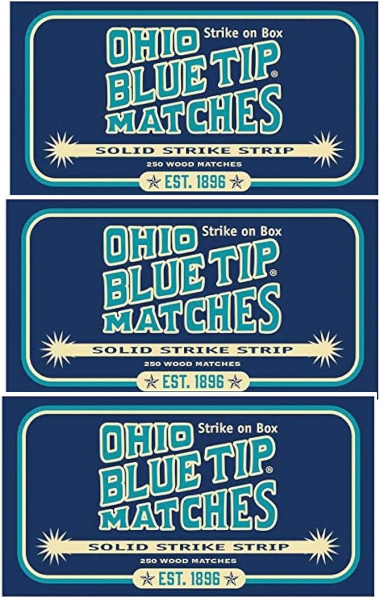 Diamond Ohio Blue Tip Strike on Box Matches, 1 Pack,