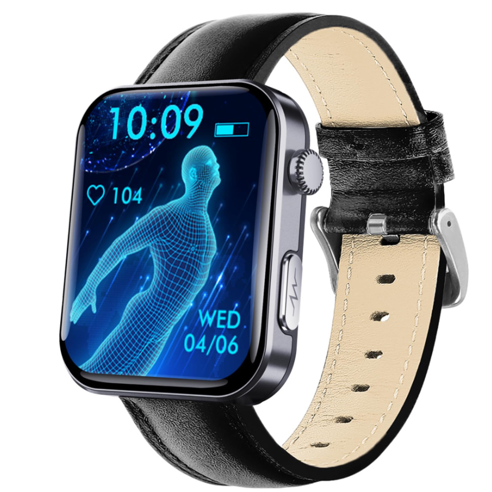 Orologio intelligente e salutare, schermo HD da 2,1", con ECG, BMI, HRV, altri dati monitoraggio. Un orologio con rilevamento delle cadute e SOS one-touch, 133 modalità sportive, per gli appassionati