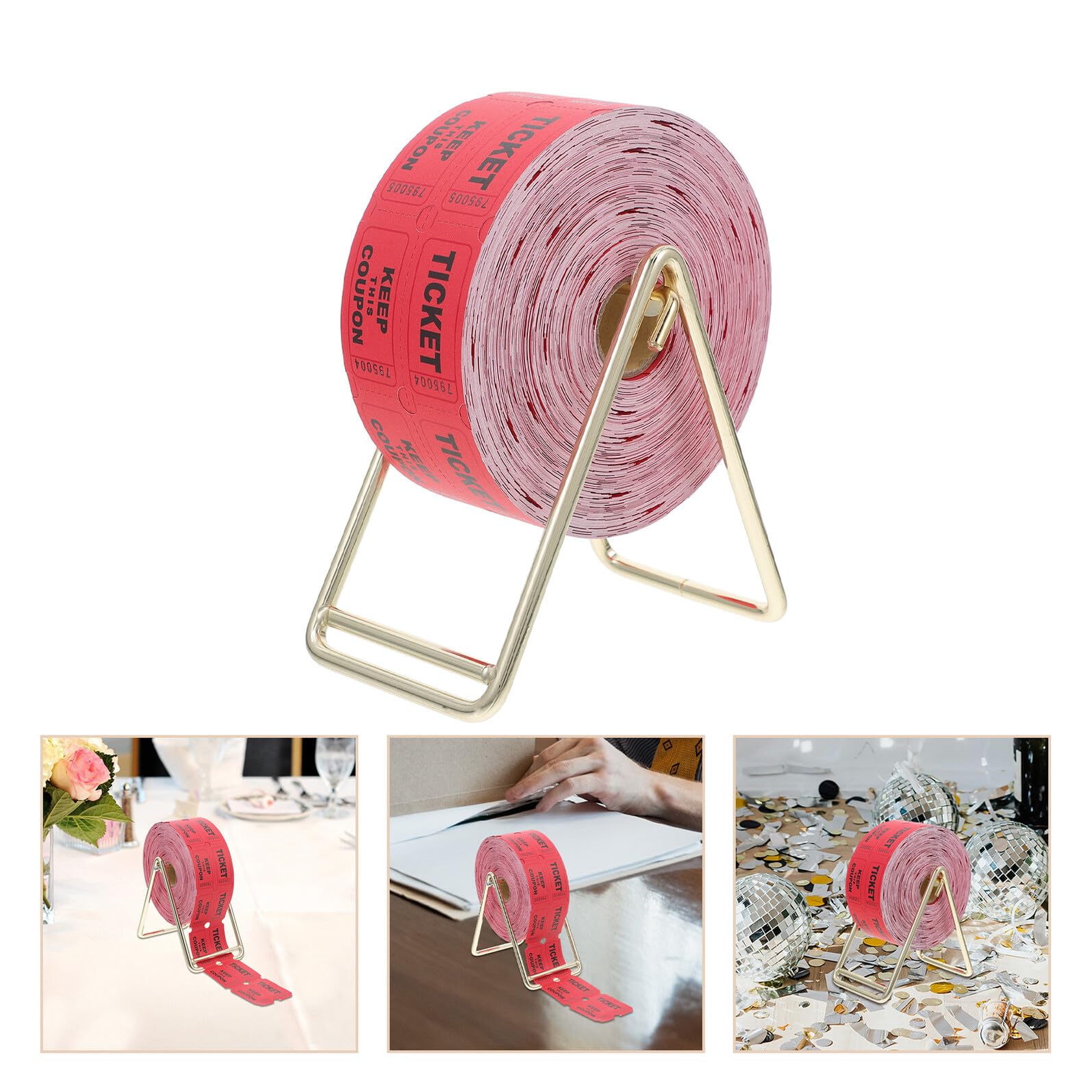 1000piezas Lotería Boletos Dobles Soporte Boletos Carnaval Entradas Eventos Decoraciones Fiestas