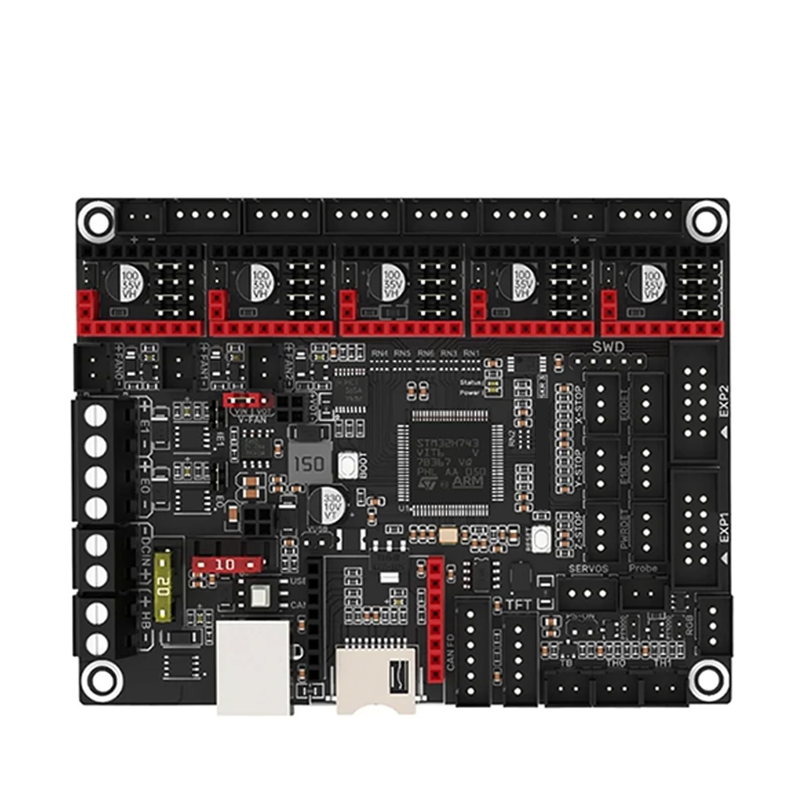 Scheda di controllo SKR 3 a 32 bit compatibile con Ender 3/5 | Supporto TMC2209, compatibile con EZ5160 Pro, predisposizione for Raspberry Pi, design multi-interfaccia(Only The Board)