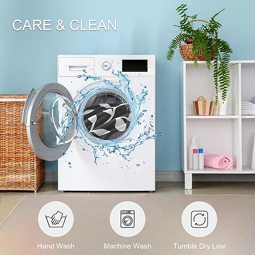 Miniatura 7 de Juego de edredón tamaño Queen - Juego de 7 piezas con diseño floral botánico sobre negro, juegos de edredón Queen con sábanas y almohadas, juego de