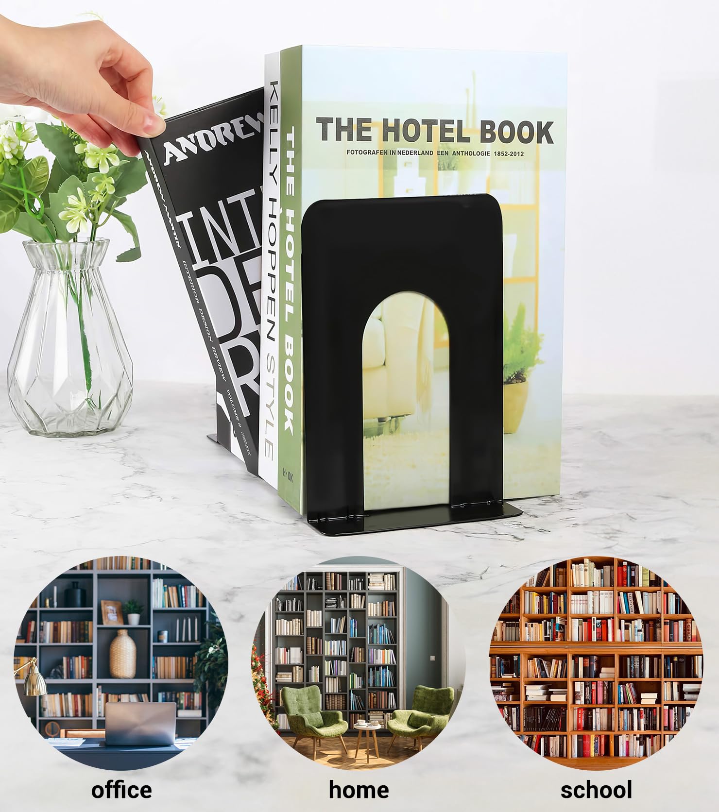 Serre Livres En Métal Cale Livres - Presse Bloque Livre Design Bookends