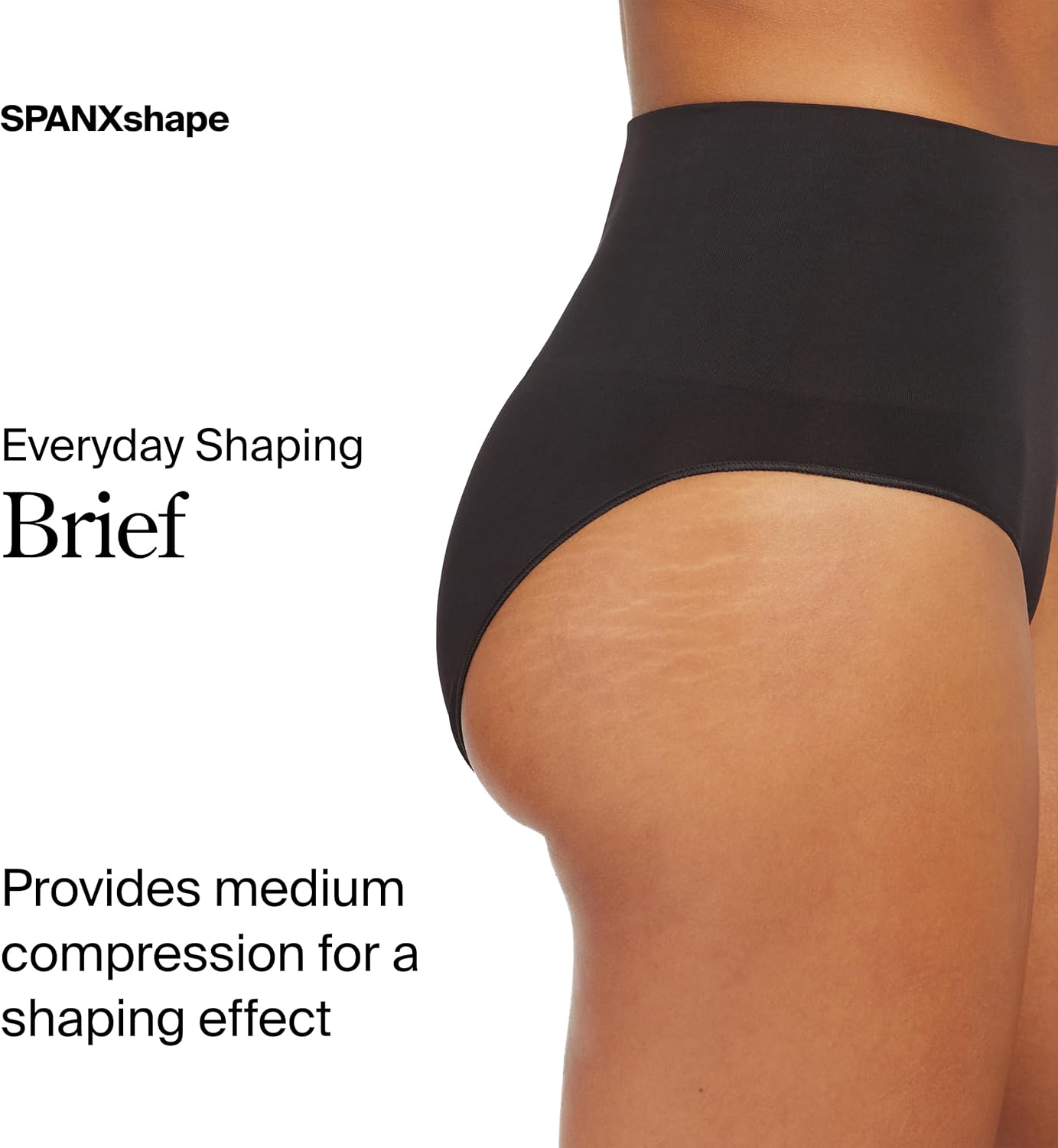 SPANX SPANXshape Everyday Shaping Brief - Core Control Shapewear Underwear - Invisible Under Clothes - Seamless Design - Image 2