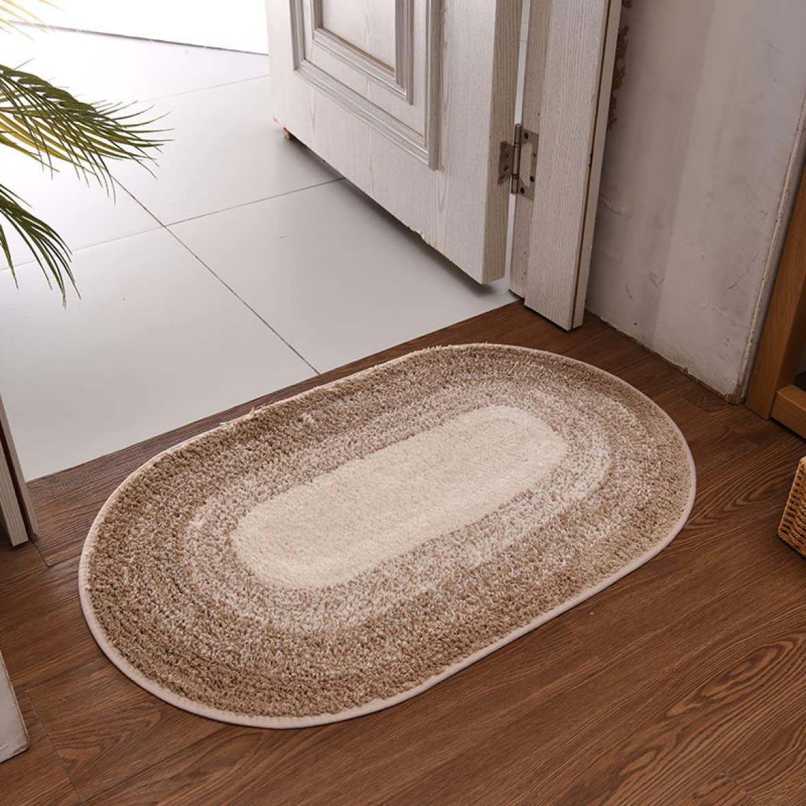 ブラウン バスマット モコモコ キッチンマット 玄関マット ペット カーペット | conexpert.com.mx