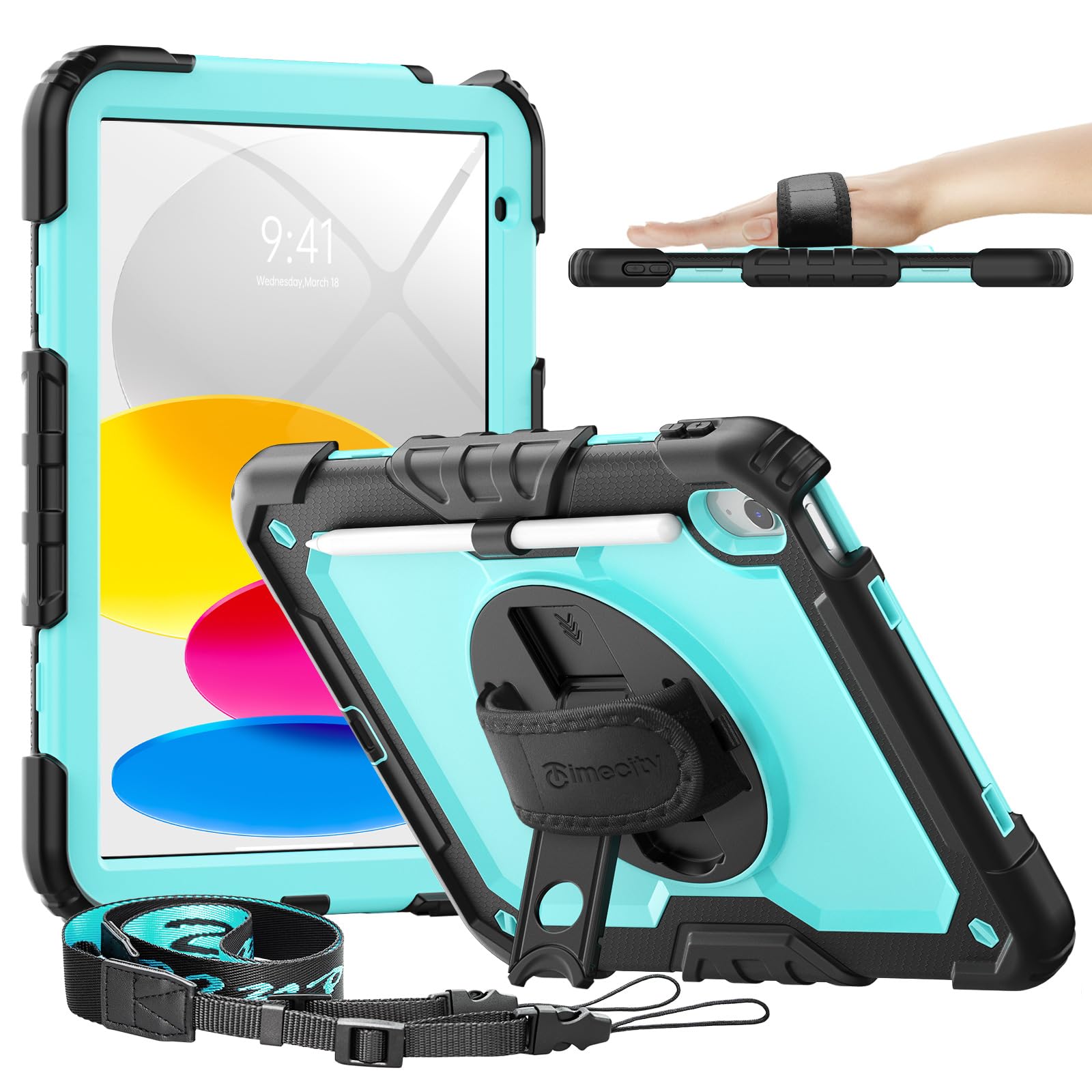 Locker.Ink | 24 Stylish iPad Cases to Ring in 2025 timecity Heavy Duty Case (10.9