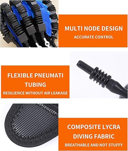 Miniatura 5 de Guantes robóticos rehabilidad, equipo de recuperación de trazo de mano de hemiplejia, entrenamiento de cinco dedos y dedos divididos, ortesis de