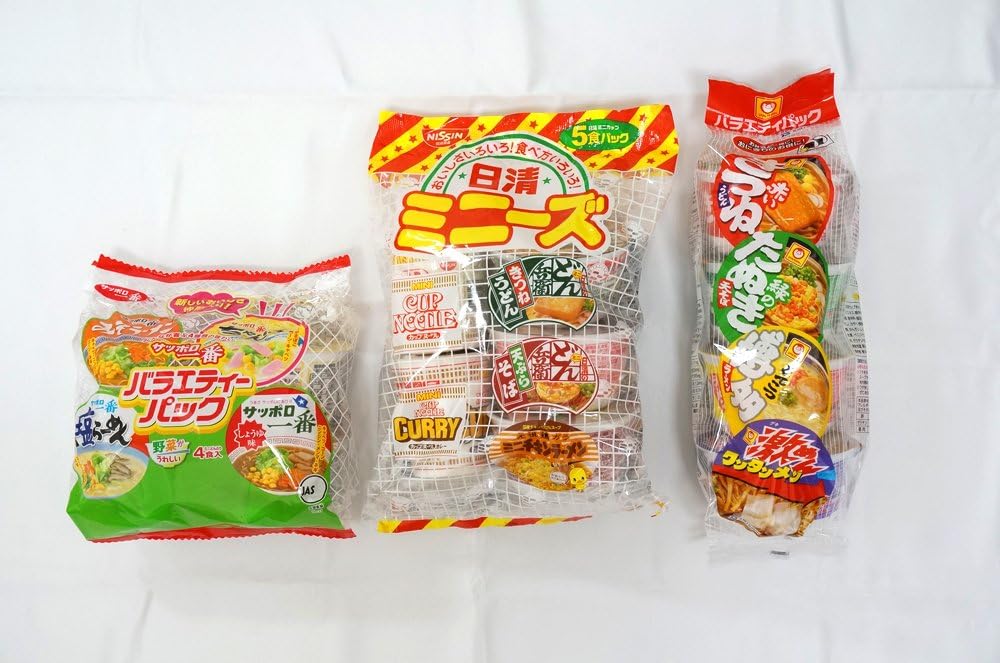 Assorted Japanese Instant Mini Cup Noodles 13 Cups (Ramen, Udon, Soba) NT6000012