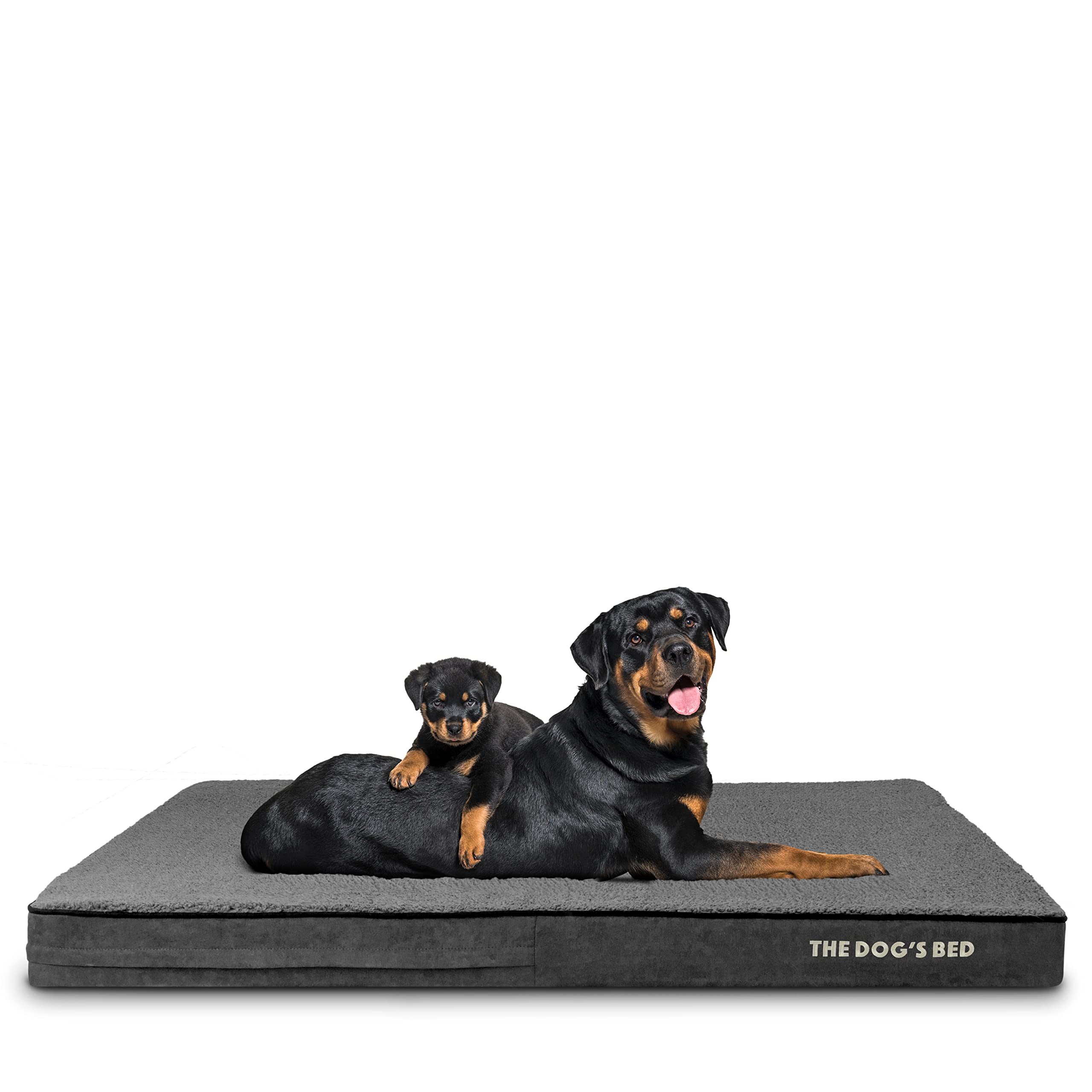 The Dog’s Bed Orthopaedic Memory Foam Dog Bed for XL Dogs, Waterproof Washable Cover, Anti-Slip Base, Calming Surface – CertiPUR-Certified Foam, Grey Plush, 15cm Thick — view 33