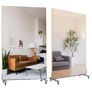 【中古】ダンスミラー 割れない鏡 幅100x160cm 姿見 金色 1番 Amazon.co.jp: johnlife 姿見鏡 超軽い 割れない 壁掛け鏡