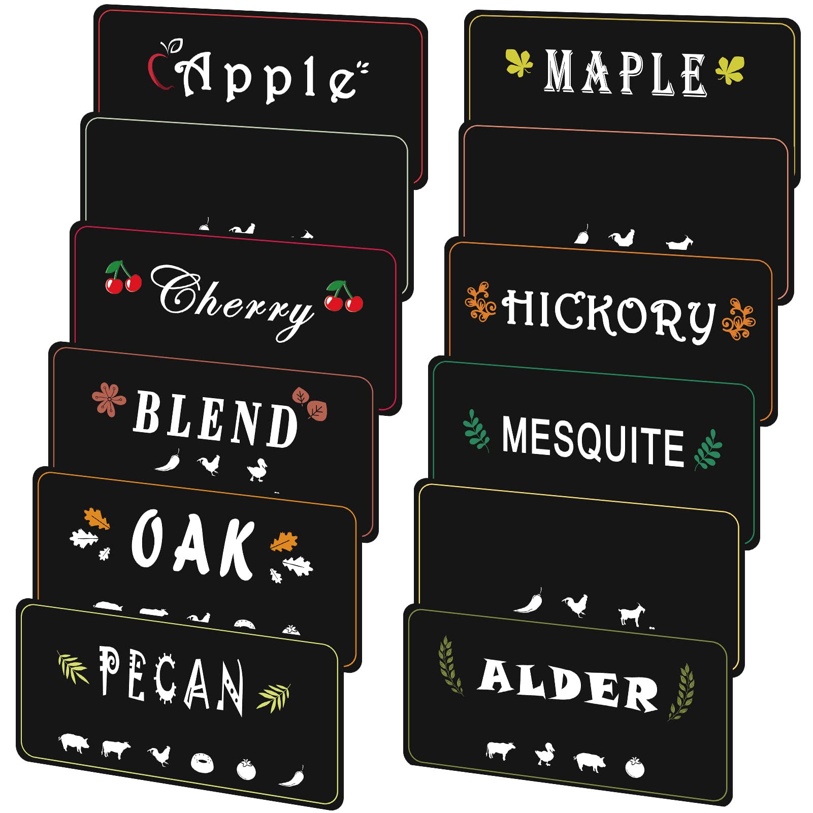 Buy 12 Pack Pellet Hopper Labels Pellet Grill Guide