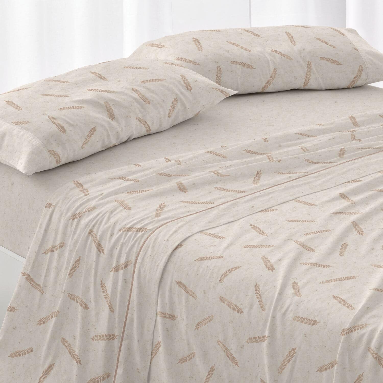 Burrito Blanco | Juego de sábanas | Cama de 150 a 160cm. (+Medidas Disponibles) | Diseño 046 | Color Arena (150-160x190/200cm.)