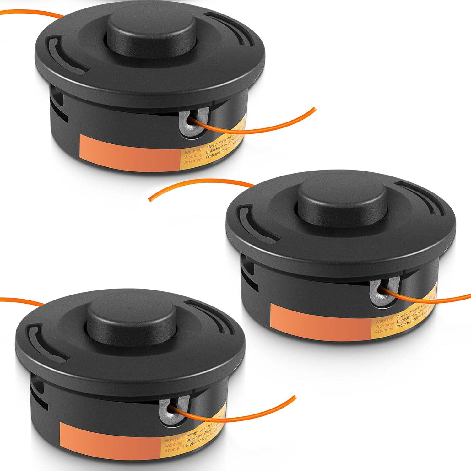 Yoursme 3 Packs 25-2 Trimmer Head for Stihl FS90 FS90R FS55 FS56 FS56RC FS70 FS80 FS110 FS130 FS88 FS100 FS100R FS106 FS108 Weed Eater Head, Replaces 4002 710 2108, 4002 710 2191