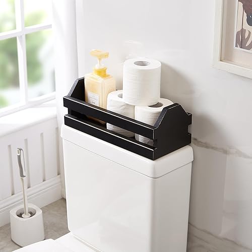 Miniatura 3 de Bandeja para tanque de inodoro, cesta de almacenamiento de papel higiénico, decoración de granja, decoración de tanque de inodoro, organizador de