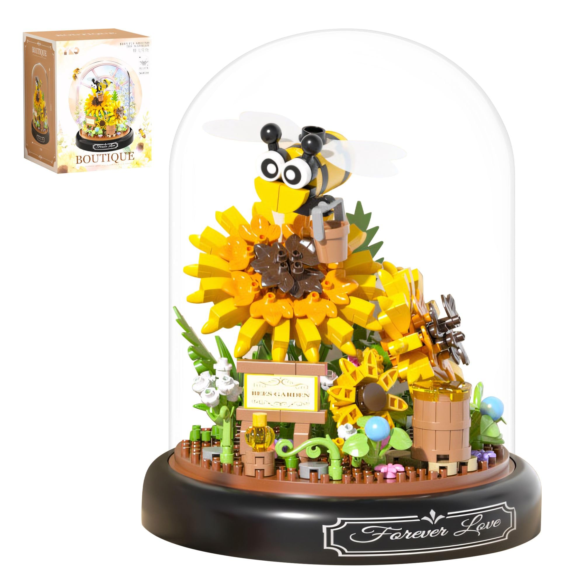 Amazon.com: 548 PCS Micro Brick Flower Bee Building Sets, Mini