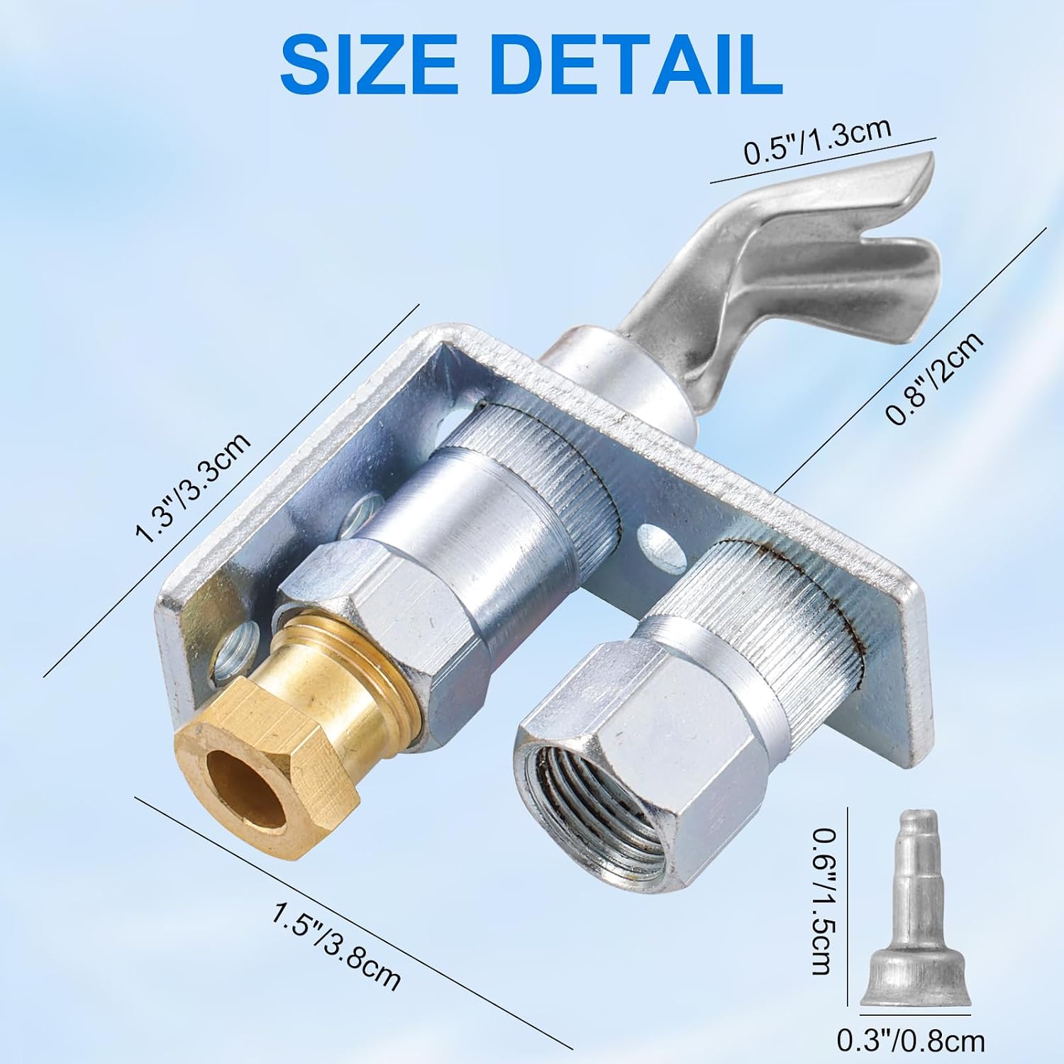 Q314A4586 Pilot Burner Flame Head, Natural Gas and Propane Pilot Burner Assembly, Standing Pilot Burner with Orifice Compatible with Honeywell TRC Q314A-CSC