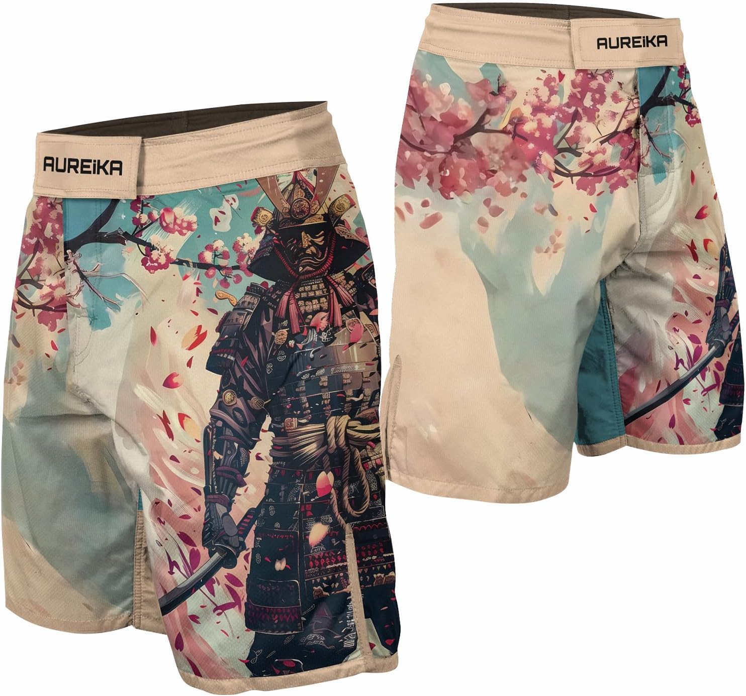 Samurai MMA Shorts Men Jiu Jitsu Boxing Shorts for Training Workout BJJ Jiu Jitsu Grappling - Men's Fight Gear