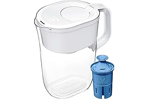 Brita Tahoe Pitcher with Elite+ Filter, Bright White 2/1ct