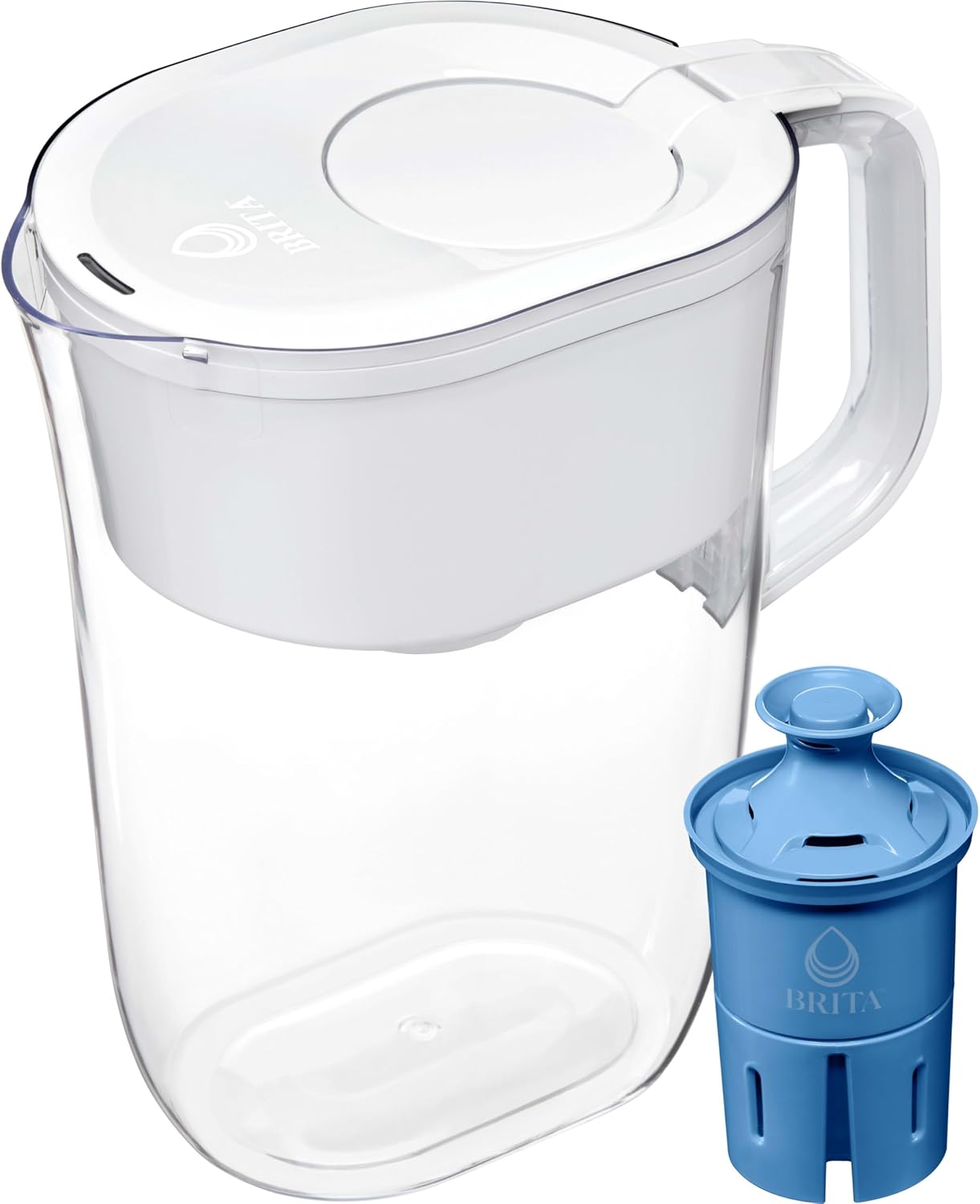 Brita Tahoe Water Filter Pitcher, BPA-Free Water Pitcher, Replaces 1,800 Plastic Water Bottles a Year, Lasts Six Months or 120 Gallons, Includes 1 Elite Filter, Kitchen Accessories, Large - 10-Cup