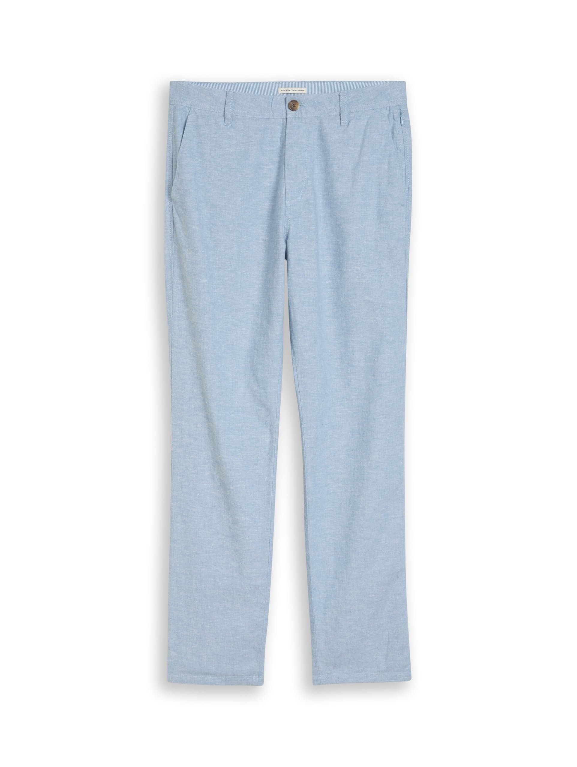TOM TAILOR Herren Chino Hose mit Leinen-Anteil