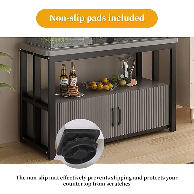 Foto 6 de 7 de FVTVHEV Soporte para Acuario Mueble para Acuario Ancho 50-120 cm Gran Capacidad Bases para acuarios Adecuado…