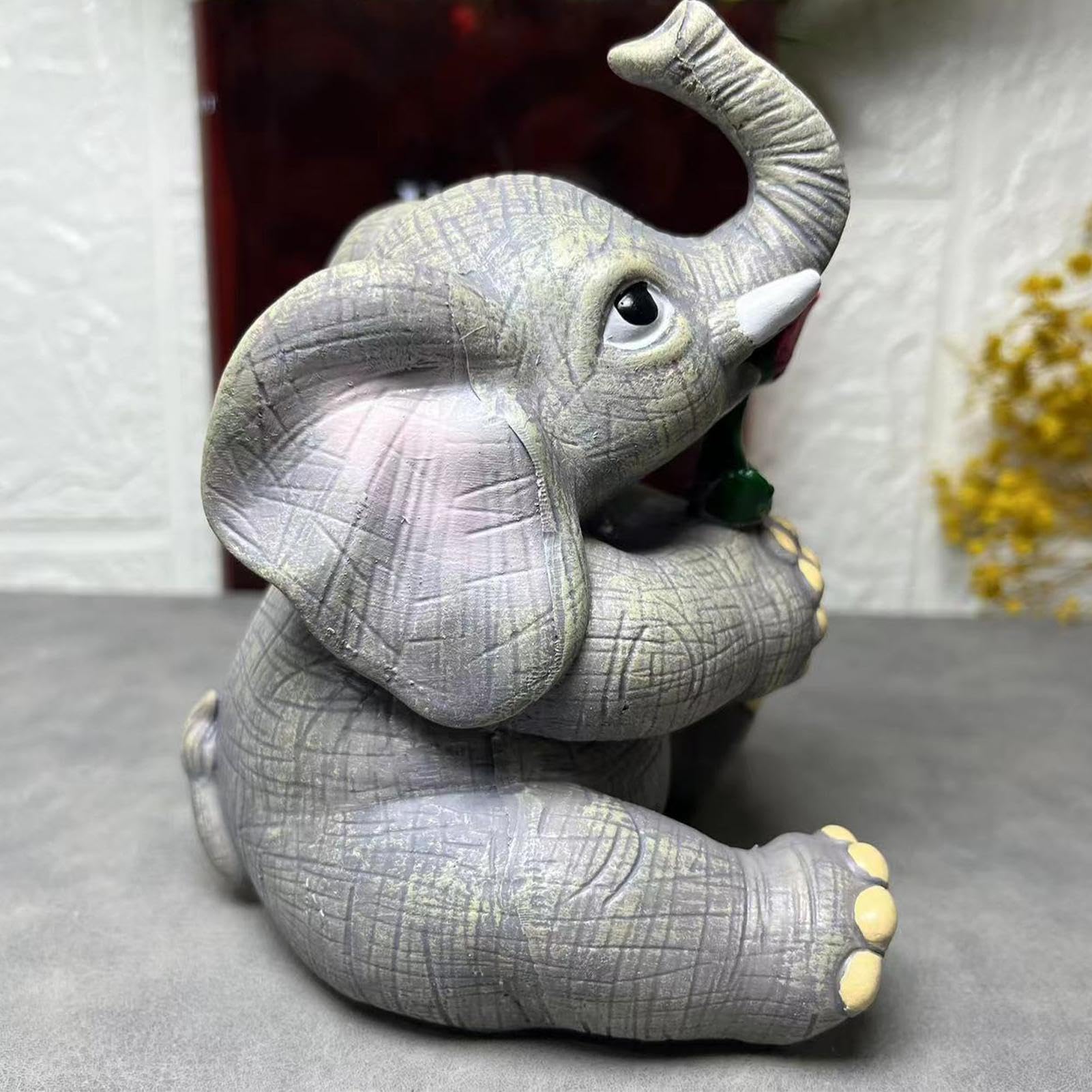 ◾️ ぞう　ゾウ　象　置物　置き物 Amazon.co.jp: 木彫り ゾウの置物 置き物 象の置物 風水象の像