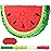 WERNNSAI Watermelon Piata - Fruit Theme Summer Birthday Party Decorations Kids Fruit Pinata with Blindfold and Bat for Summer Tropical Party Supplies Fiestas Carnival Game