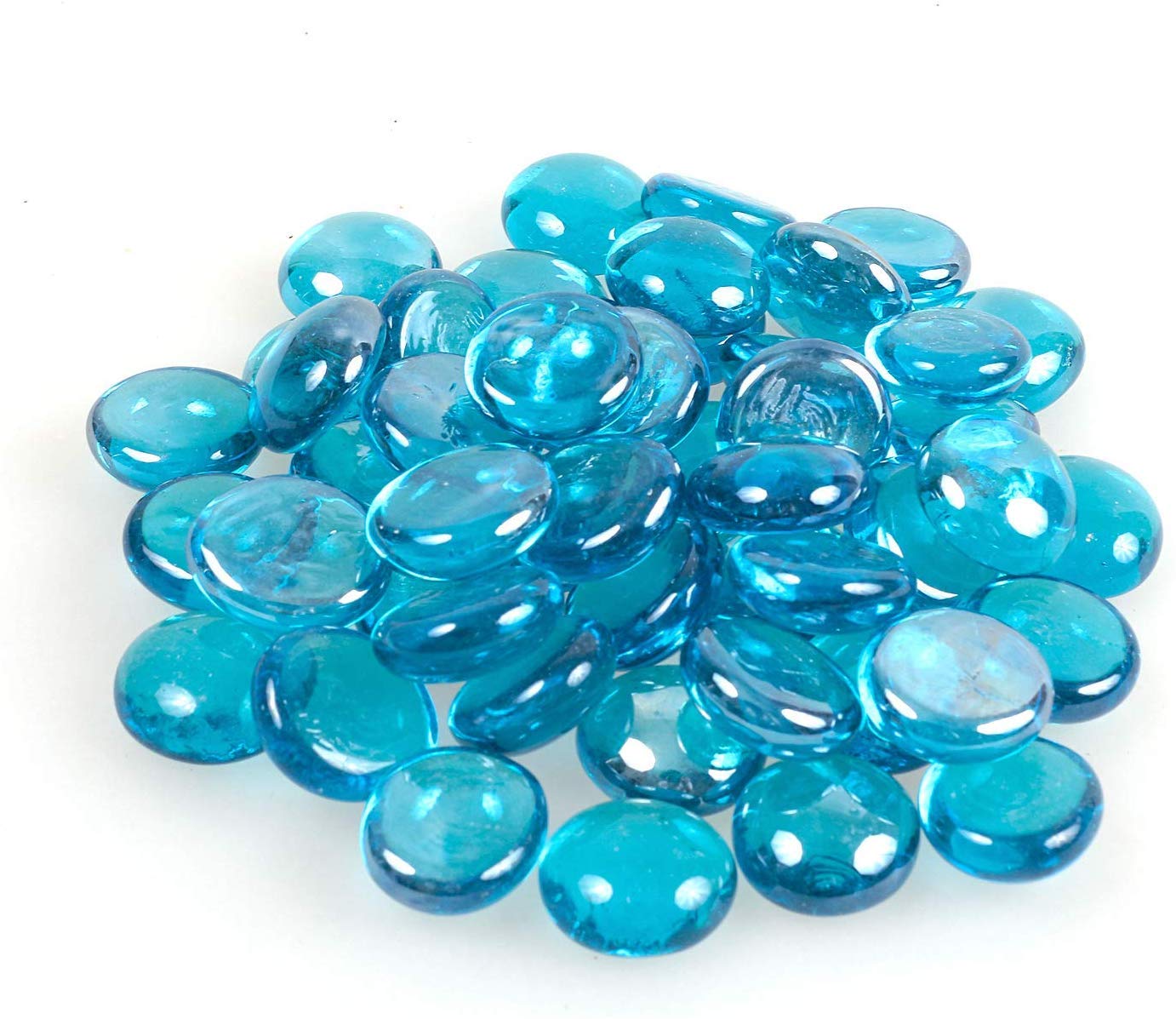 Firstly Glass Pebbles for Aquarium Decorative Vase Filler Craft Garden Decoration, Decorative Stones/Pebbles (200g)(Aqua Blue) (B083KLSP47) Amazon Price History, Amazon Price Tracker