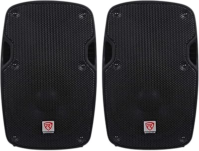 Rockville 2 SPG88 8 Passive 800W DJ PA Speakers ABS Lightweight Cabinet 8 Ohm