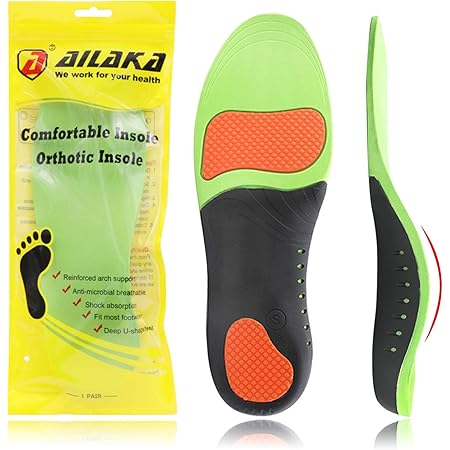 Amazon.com: Ailaka Orthotic Cushion Arch Support Shoe Insoles for Men ...