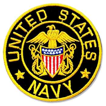 紋章　ワッペン　海軍 Amazon | ミリタリーワッペン【UNITED STATES NAVY】アメリカ