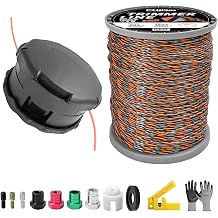 Cluparis 5-Pound Commercial Trimmer Line .095 Inch, Twist Pro 3-Component Tri-Extrusion Weed Eater String with Universal Bump Feed Head, Compatible with Echo 400 Trimmer Head