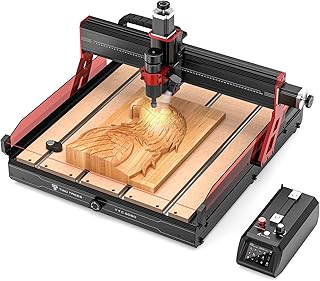 Twotrees TTC6050 500W CNC Fräsmaschine, mit Beleuchtung, Infrarot Sensor und Unterstützung für verschiedene Spindeltypen, 3-Achsen CNC Gravierfräsmaschine für Metall, Holz, Acryl, 600x500x100mm