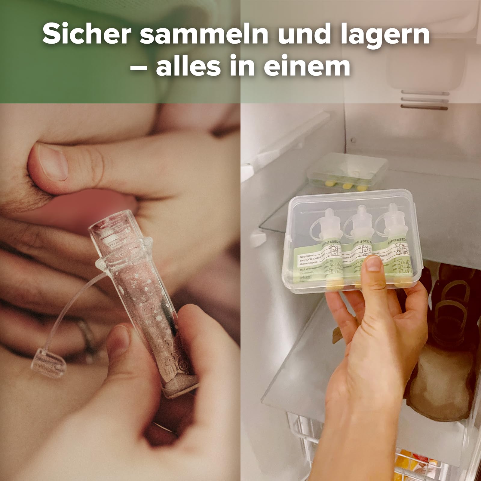 haakaa Silikon Kolostrum Sammler & Milchauffänger Set, BPA-frei, Wiederverwendbar, Mit Baumwoll-Reinigungstuch, Etikettenaufklebern und Aufbewahrungsbox, 4 ml/6 Stück