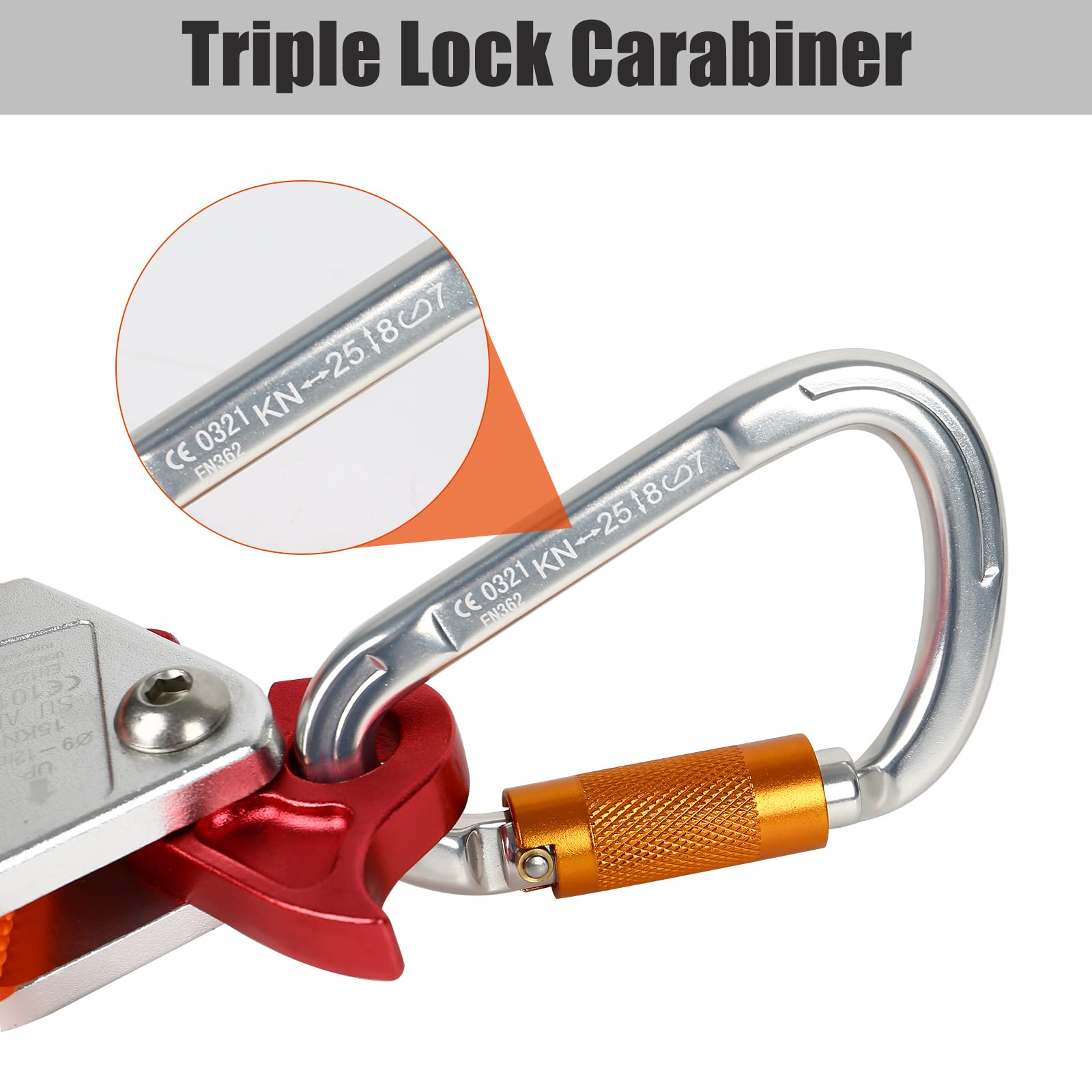 Kit De Ligne à Rabat En Fil D'acier De 1,27 Cm X 4,9 M, équipement D'arboriste, Cordon Réglable, Cordon De Positionnement En Acier Pour Protection Contre Les Chutes, Grimpeurs D'arbres, Faible