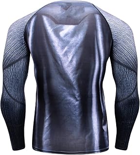 Men's Sports Shirt Cool Party/Gift Running Cosplay Costumes Fitness Long Sleeve Tee Dry Quickly Gym t-Shirts