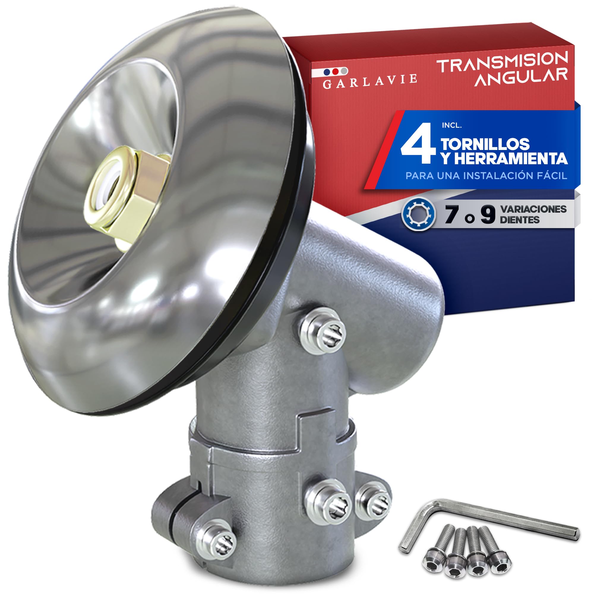 Cabezal de desbrozadora Universal 7 Dientes, Tubo de 26 mm - Piezas de repuestos desbrozadora y recambios desbrozadora