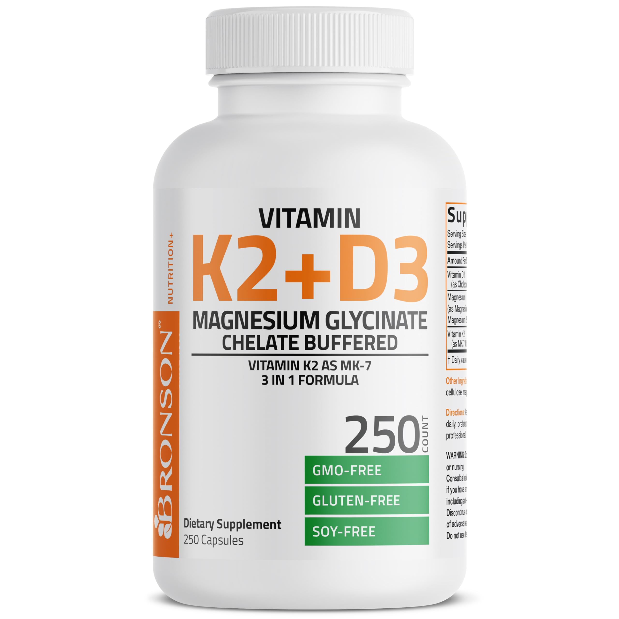 Bronson K2 and D3 Magnesium Glycinate