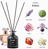 Vista 3 de SNSE Dubai - Juego de difusor de varillas perfumadas, difusores de varillas prémium para el hogar con varillas difusoras, aroma de regalo lujoso