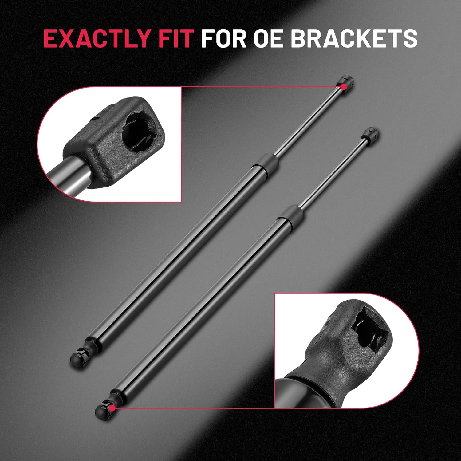 6124 26in/171Lbs (760N) Hood Struts Lift Supports Car Hood Holder BDFHYK Gas Spring Compatible with Chrysler Town & Compatible with Dodge Country Grand Caravan 2008-2014 Struts SG214056, 2 Pcs
