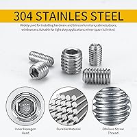 Vista 4 de 300 piezas de kit surtido de tornillos de acero inoxidable con cabeza hexagonal, tornillos de cabeza hexagonal Allen, juego de tornillos hexagonales